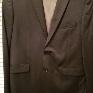 Joe Joseph Abboud 44R Dark Navy Striped Blazer